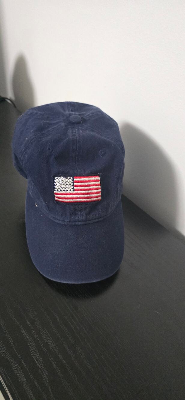 Navy Blue US Flag Patch Baseball Cap